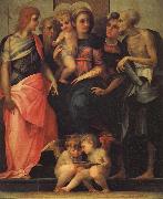 Rosso Fiorentino Madonna Enthroned with SS.John the Baptist,Anthony Abbot,Stephen,and Benedict china oil painting artist